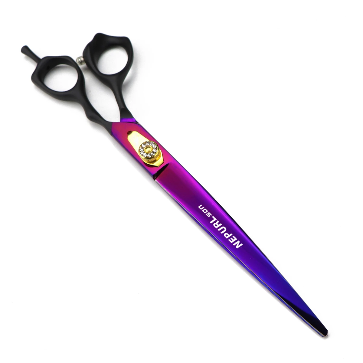 Professional Dog Grooming Scissors 8“ Japan 440C Dog Hair Cutting Shears Pet Thinning Shears Animal Curved Scissors Chunker 13#