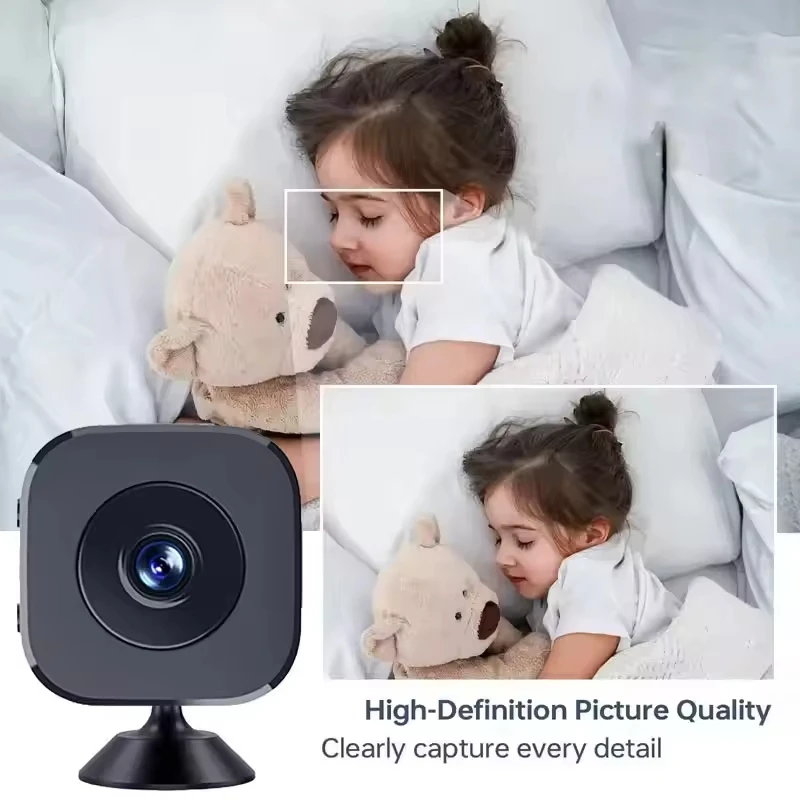 1080P Mini WiFi Camera Indoor Security Magnetic Wireless Cam Surveillance Camera Human Detect Camera Baby Monitor Smart Home