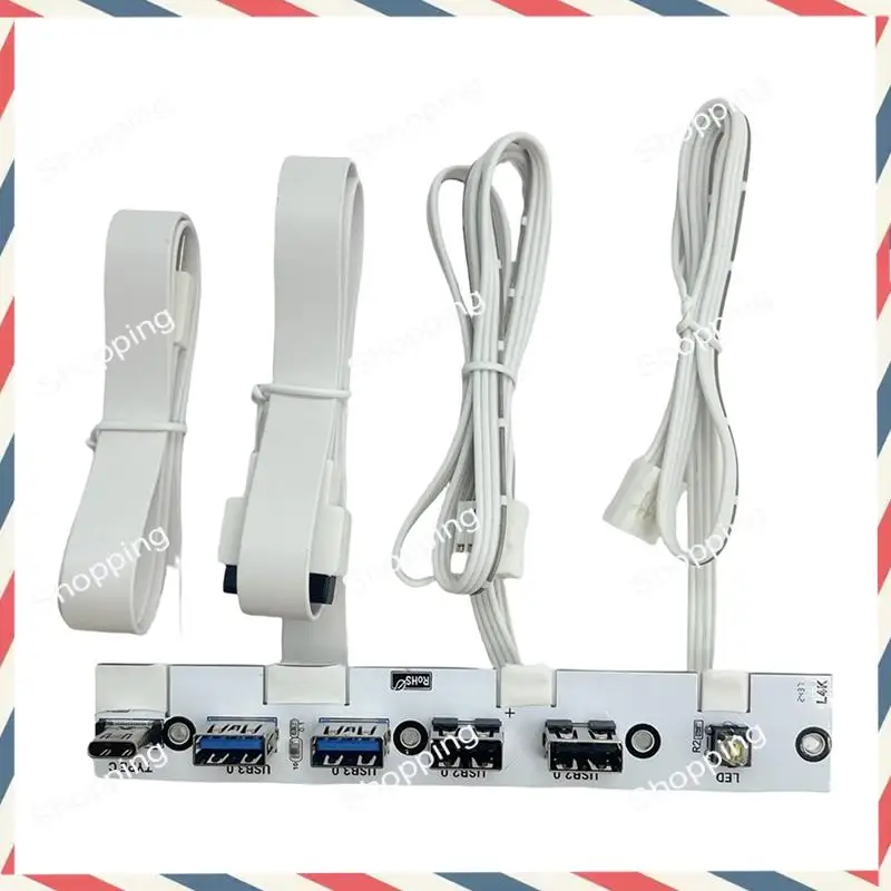 M20K USB 3.0 Front Panel Hub IO Panel 2-Port USB3.0 + 2-Port USB2.0 + 1-Port TYPE-C 20G + LED Schalter Für PC Fall Desktop