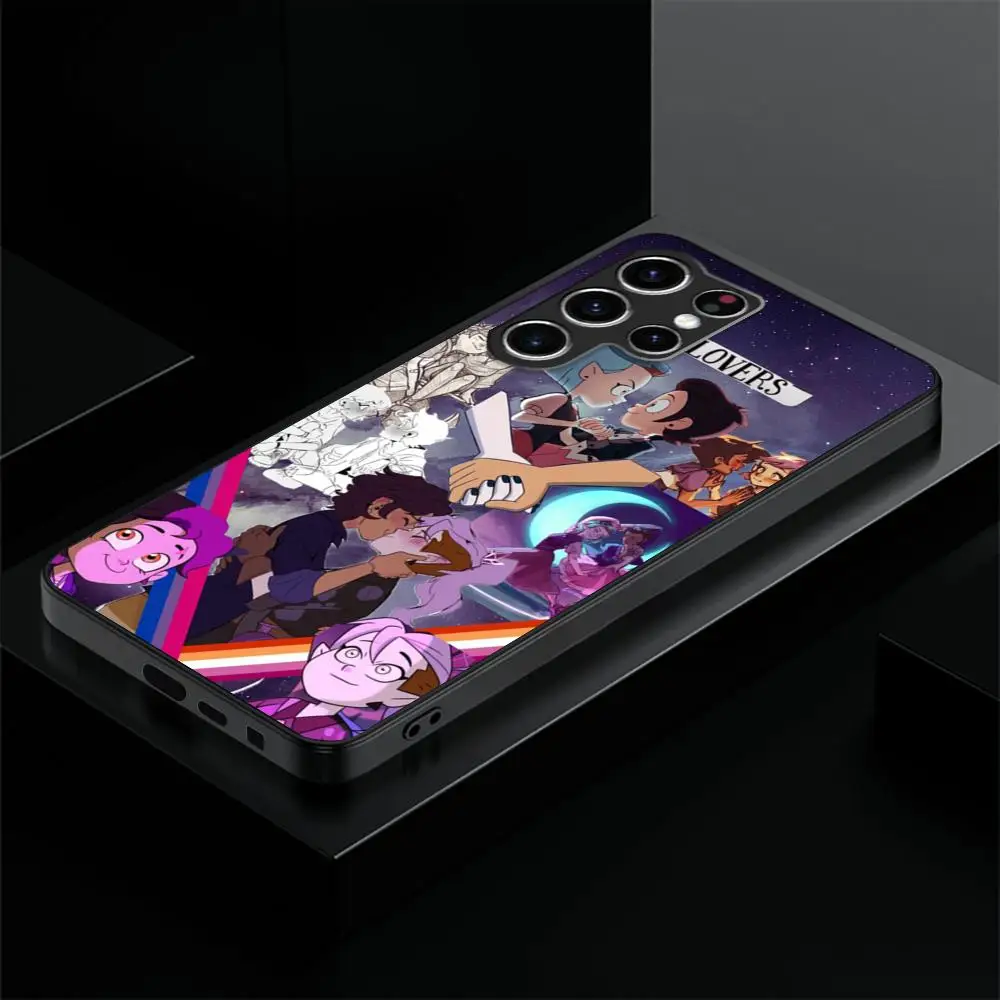 A-The Owl Houses Phone Case For Samsung Galaxy S23 S22 S21 S20 Plus Ultra M54 Note20 Soft Black Phone Cover