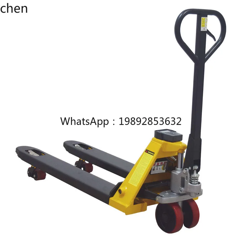 ABB  Electronic Forklift Scale 2 Tons Mobile Weighing Weight Cattle Pallet with Scale Hand Push Hydraulic Truck