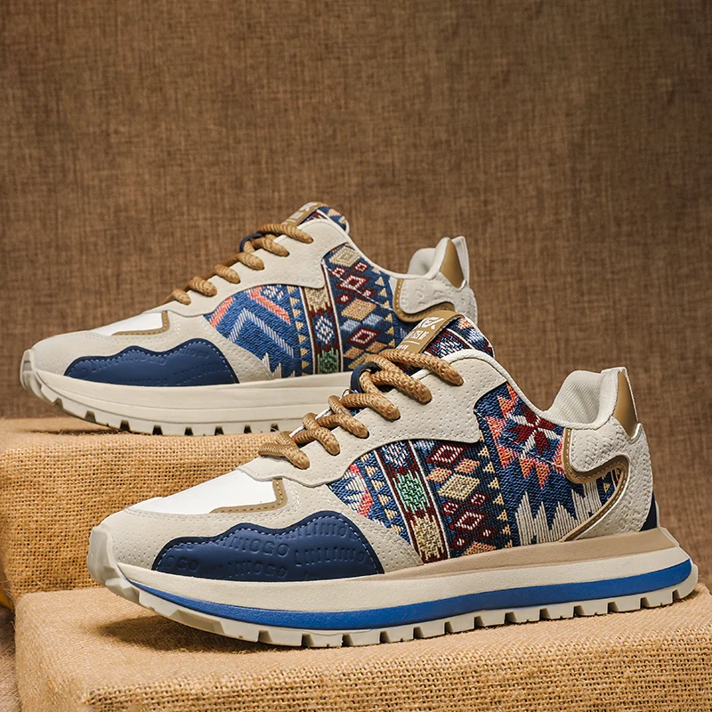 

YRZL Men Casual Shoes Summer Breathable Sneakers Lightweight Walking Shoes For Non Slip Comfortable Sport Fashion Skate Shoes