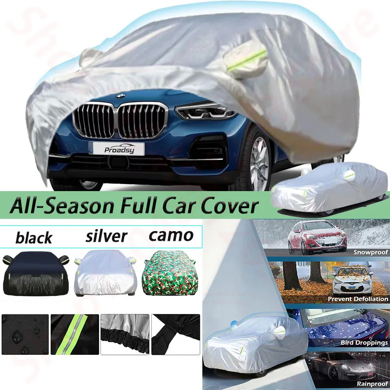 

Windproof Cover Compatible with 2007-2024 BMW X5 All Weather Waterproof Sun Rain UV Dust Snow Protection Outdoor Covers