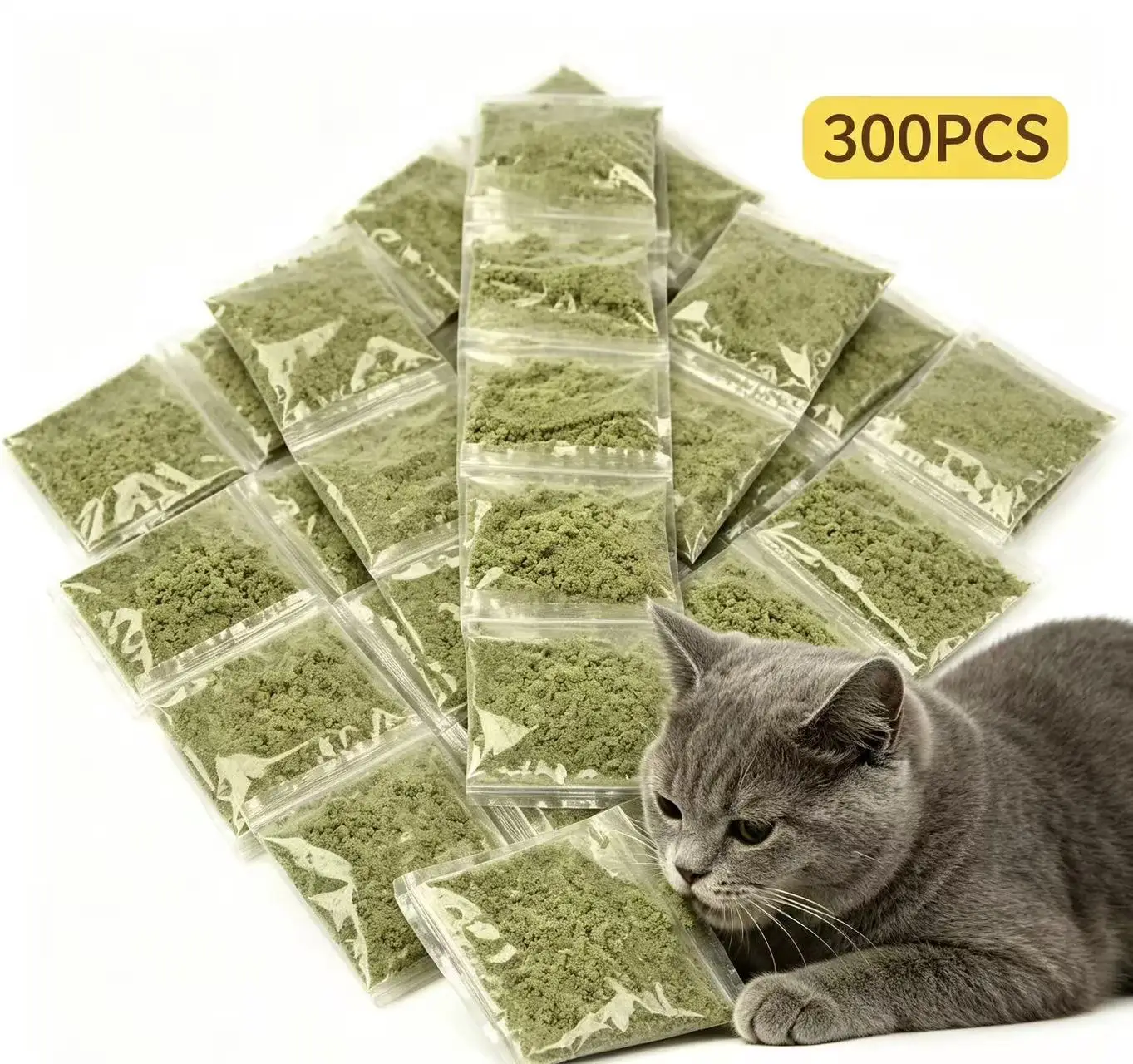 Natural Catnips Powder Supplement Promote Active Play in Your Furry Friend Encourage Playful Behavior
