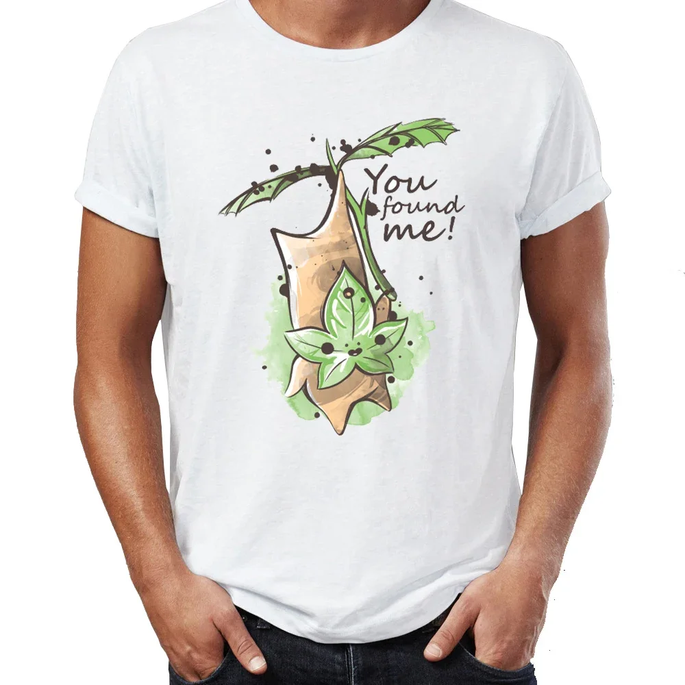 

2024 Watercolor You Found Me Yahaha Korok Awesome Artwork Printed Tee Men's T Shirt men t shirt graphic t shirts Cartoon