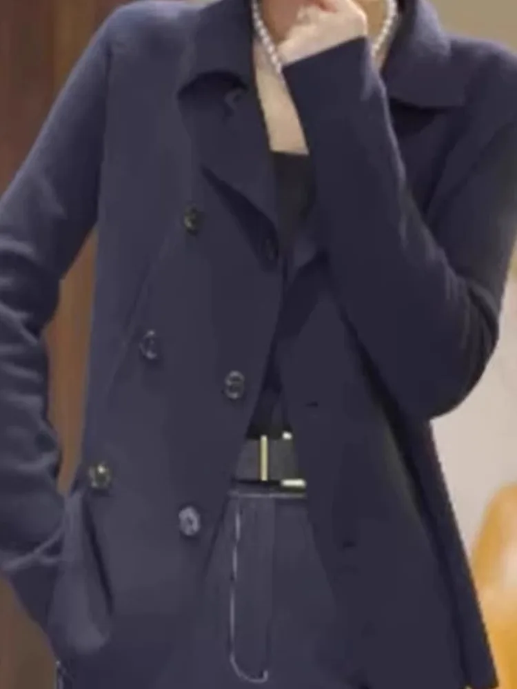 

Faionable Commute Long Sve Open Cardigan Casual Loose Women's Knitwear Ele Autumn Winter New Sle Button Detail