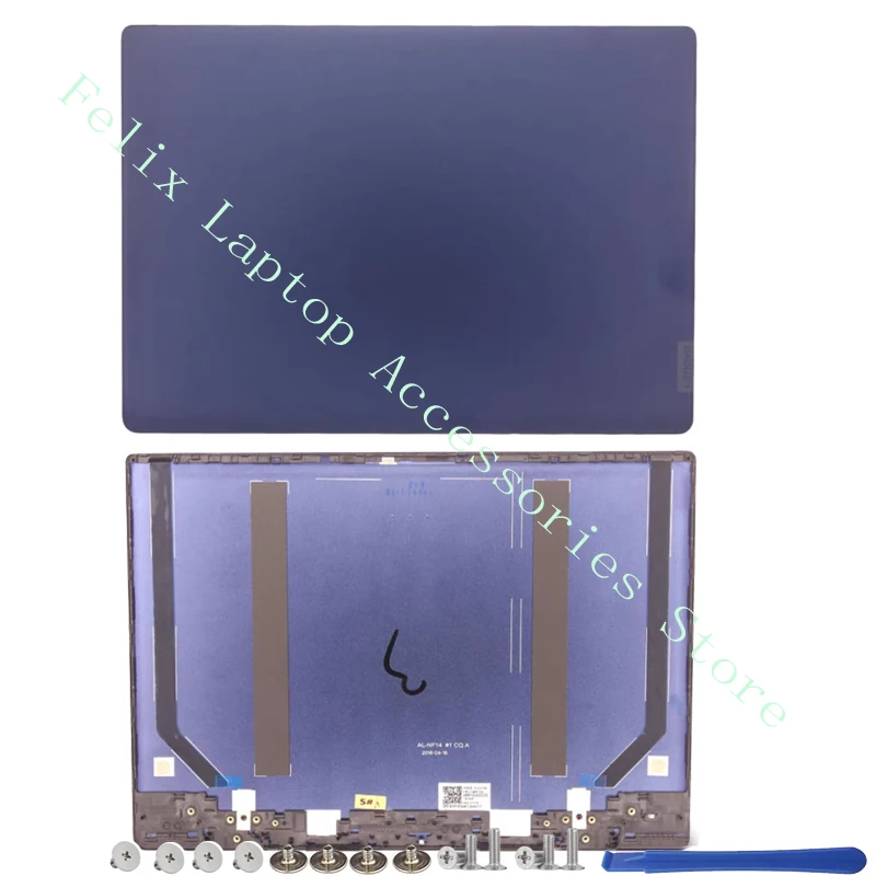 Couverture arrière et panneau de couverture LCD, charnière de couverture, assistance de l'hypothèse, couverture astronomique, bleu, Lenovo 330S-14, apad 330S-14IKB, tout neuf