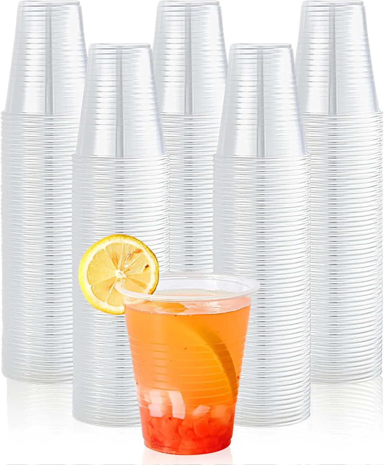 

300 Pack 12 oz Clear Plastic Cups, Cold Disposable Plastic Drinking Cups for Parties, Picnic, BBQ, Travel, and Events