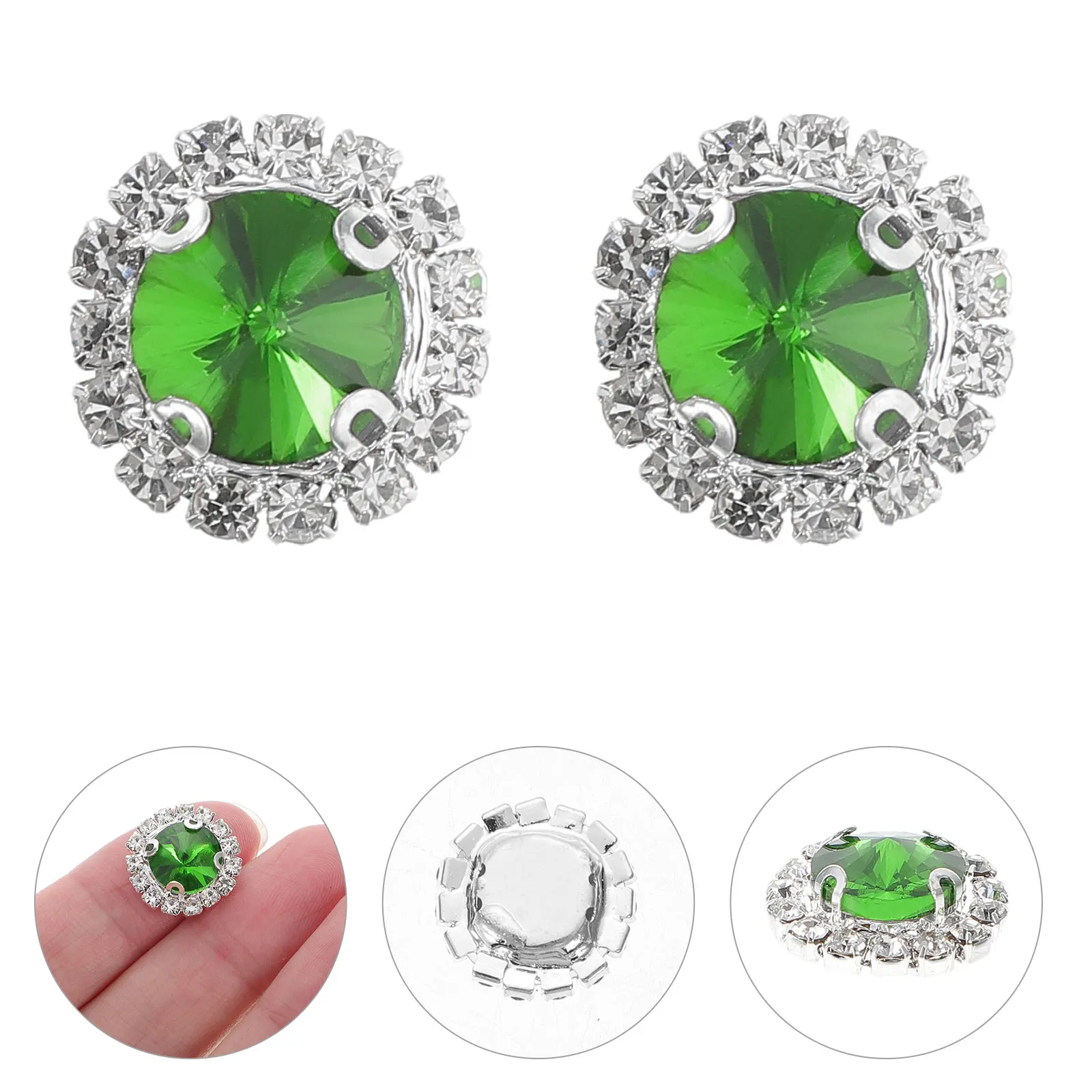 

20 pcs Claw Chain Decorative Drills Craft Rhinestones Flatback Table Scatters Faux Diamonds Crystals Glass Drill Jewelry Making
