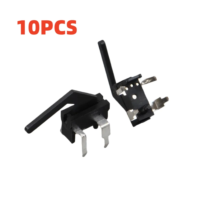 10PCS KFC-V-106 4-Pin DIP Snap Action Limit Switch with Extended Bent Actuator | Momentary Reset Detection Switch