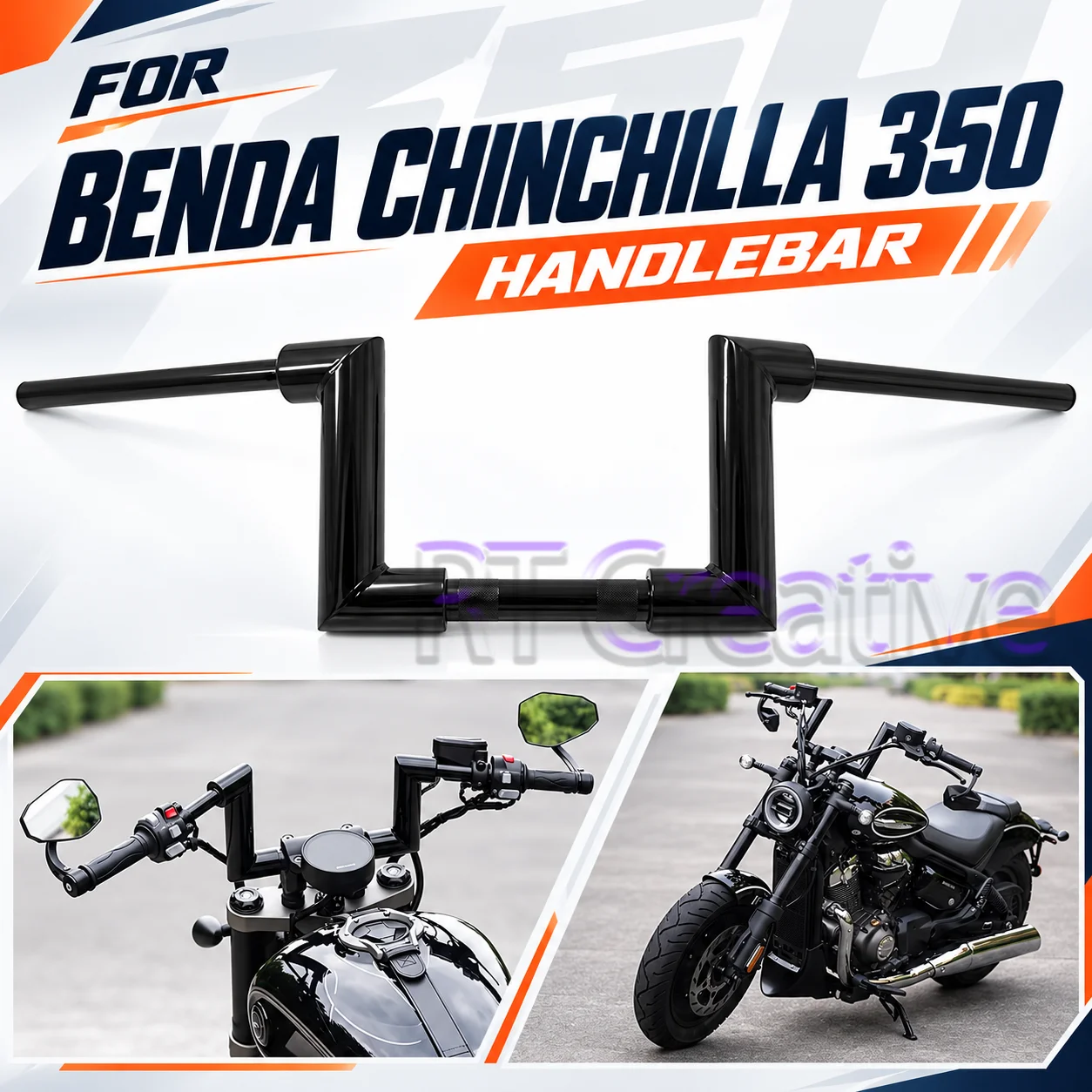 Heightened Rear Shift Handlebar Fit BENDA Chinchilla 350 Motorcycle Modification