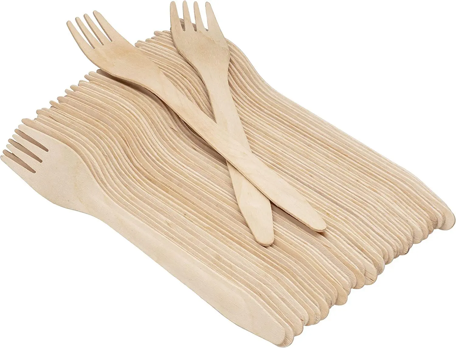 

Premium Wooden Forks. 6 inches pack of 1000 count