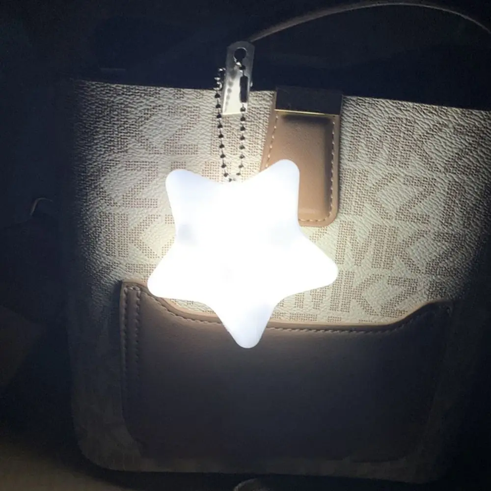 Tragbare LED-Handtaschenlampe mit Bewegungsmelder, Touch-Steuerung mit Clip, Handtaschenlicht, sternförmige herzförmige Geldbörsenleuchte, Camping