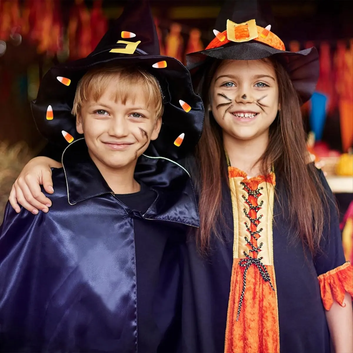 AAAL 50 قطعة هالوين الراتنج الحلوى الذرة الاصطناعي ثلاثية الأبعاد الحلوى الذرة حبة الخريف فو وهمية الذرة سكرابوكينغ الزينة