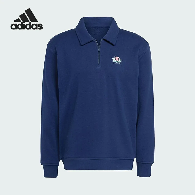 Adidas Clover Men's Sports Lapel Pullover Daily Sweater JX8173