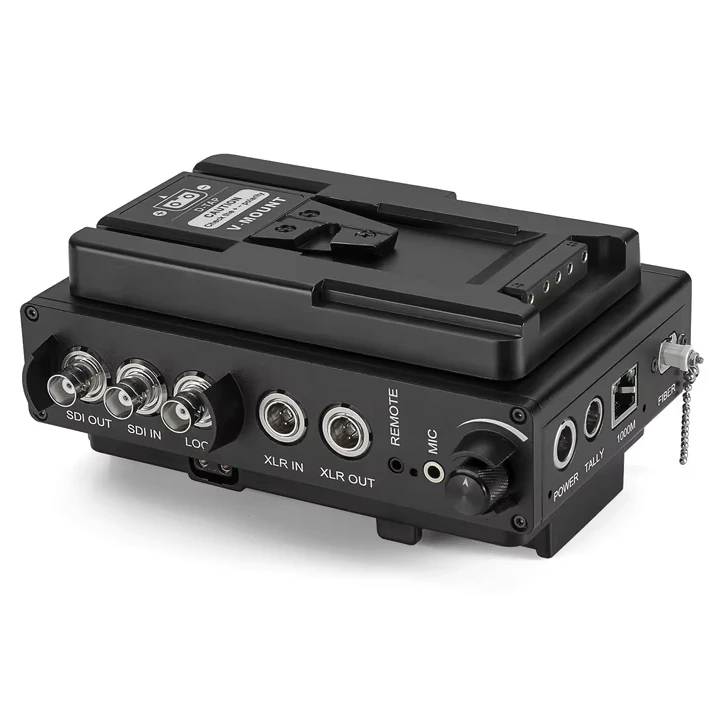 4K EFP To Fiber Optic Camera Converter With 1 X 12G-SDI/Intercom/Tally/XLR Audio/Ethernet For ENG