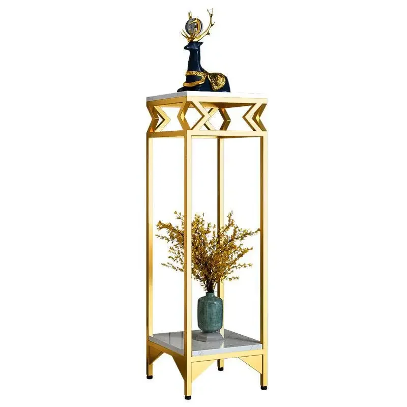 

Nordic flower rack, living room indoor modern simple floor-to-ceiling flower pot frame, wrought iron light luxury entrance