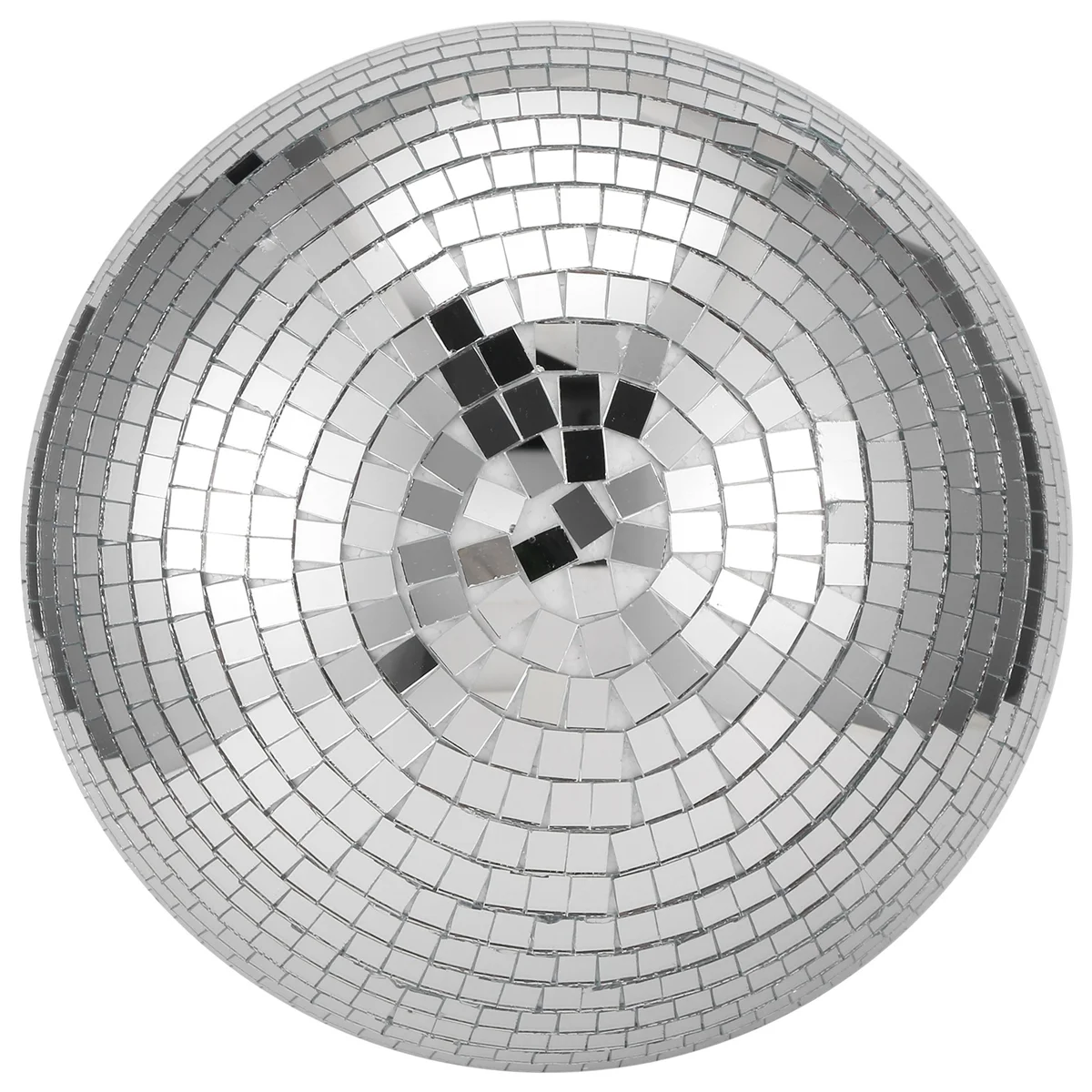 

AA41T 30cm Disco Light Mirror Ball, Stage Reflective Party Mirror Balls Silver with Hanging Rings for Dance, Birthday,Home
