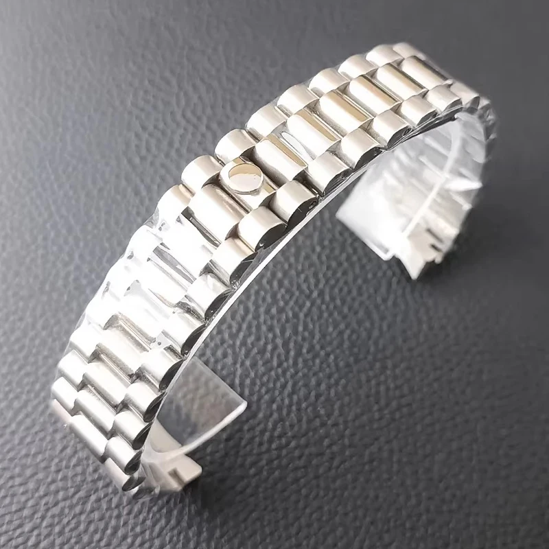 904L Solid Stainless Steel Watch Accessories Band For Rolex DATEJUST DAY-DATE OYSTERPERTUAL DATE Silver Watch Strap 20mm 21mm