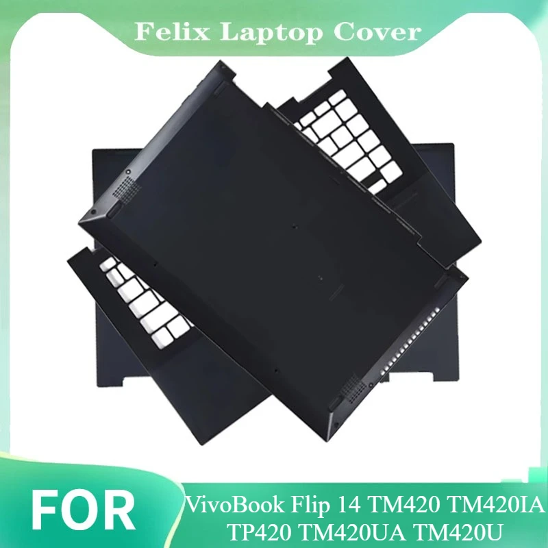 

For VivoBook Flip 14 TM420 TM420IA TP420 TM420UA TM420U Replace Cover LCD Back Cover Palmrest Upper Case Lower Bottom Cover Blue