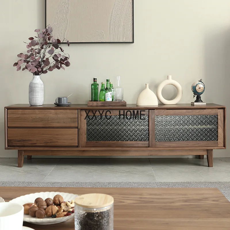 

Чайный столик из массива дерева в скандинавском стиле, стеклянный чайный столик, в стиле ретро, для маленькой квартиры, простой современный, для гостиной