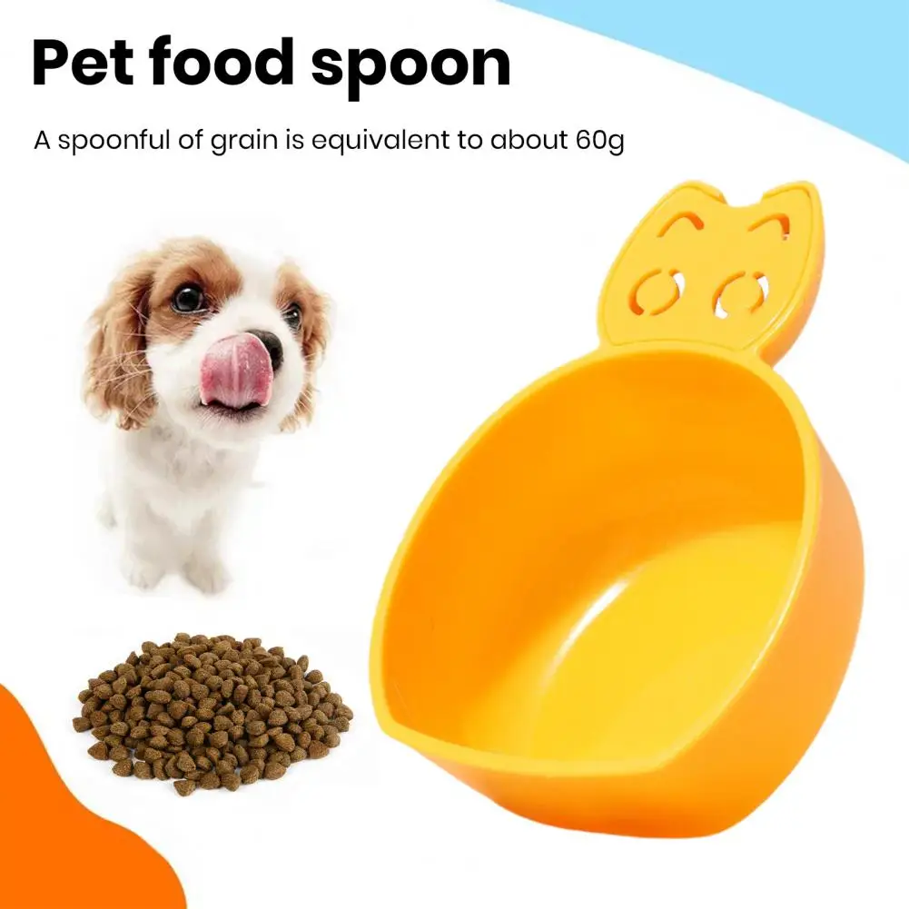 Desiccant Food Spoon Reusable Plastic Pet Food Scoop Timed Quantitative Feeding Spoon for Cats Dogs Non-toxic for Clean