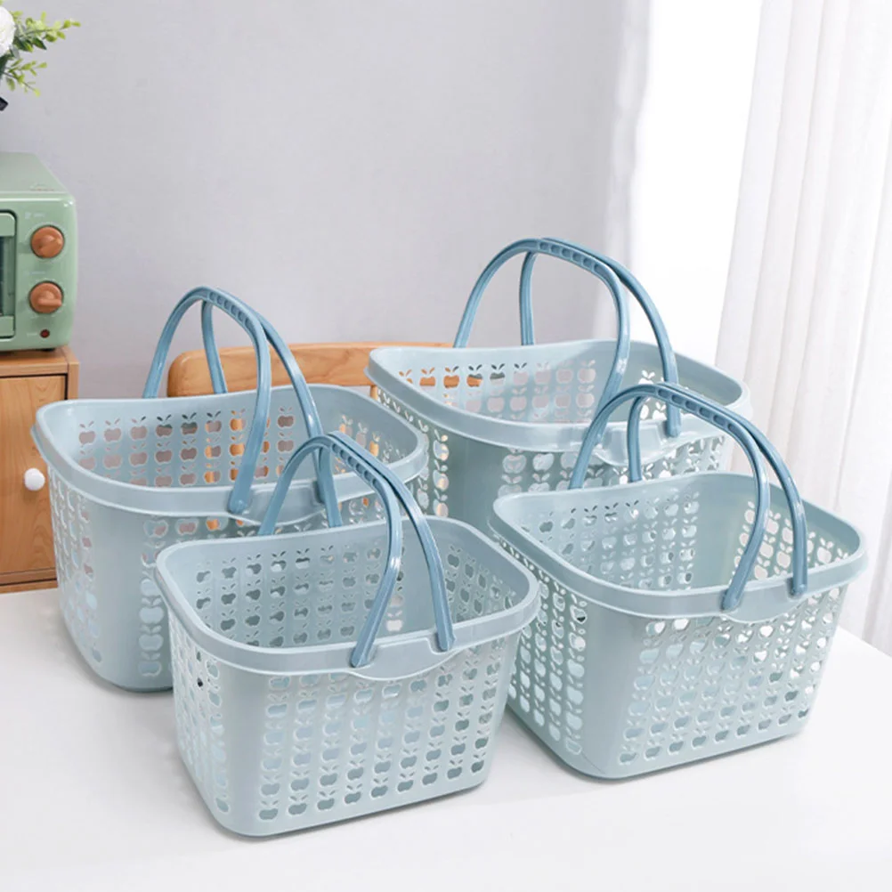 Shopping Storage Container Fruit Picking Basket Strawberry Baskets Vegetable Blue Plastic Sundries Child