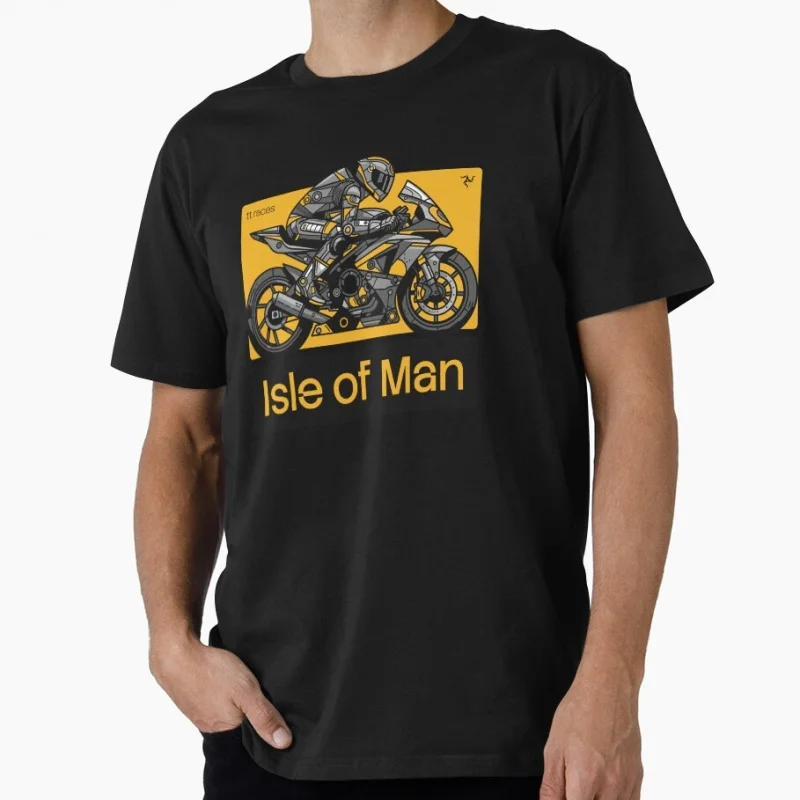 

Superbike Isle Of Man TT T Shirt Road Racing Motorcycle Graphic Clothes 0609 Short Sleeve Round Collar Tee US Size Tops S-6XL