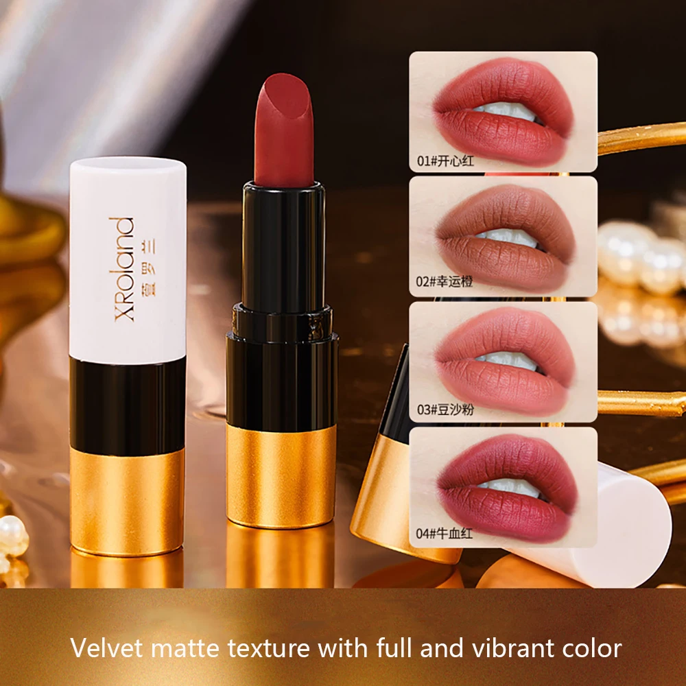 

4Pcs/Sets Velvet Matte Platinum Matte Lipstick Make-up for women Lip Stick Moisture Matte Lip Gloss Lips Makeup Cosmetics