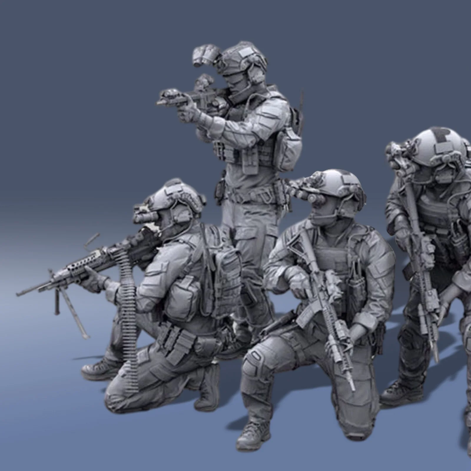 New 1/35 Resin Figures Modern US special forces soldiers 6 man Unassembled Unpainted DIY model gifts for children