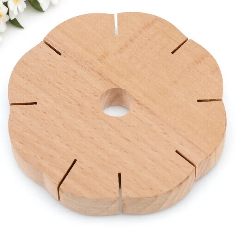1Pcs Wooden Bracelet Knitter DIY Rope Braid Tool Portable Craft Knitting Device for Wool Yarn Rope Bracelets Necklace