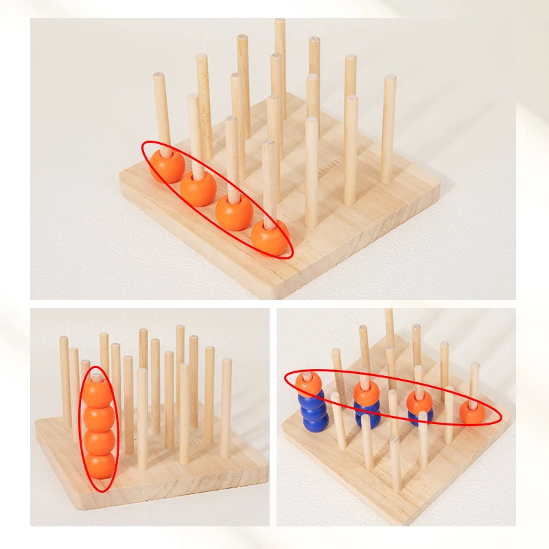 Wooden Memory Chess Board Color Memory Matching Brain Teasers Game Learning Activities Educational Montessori Toys for Kids Gift