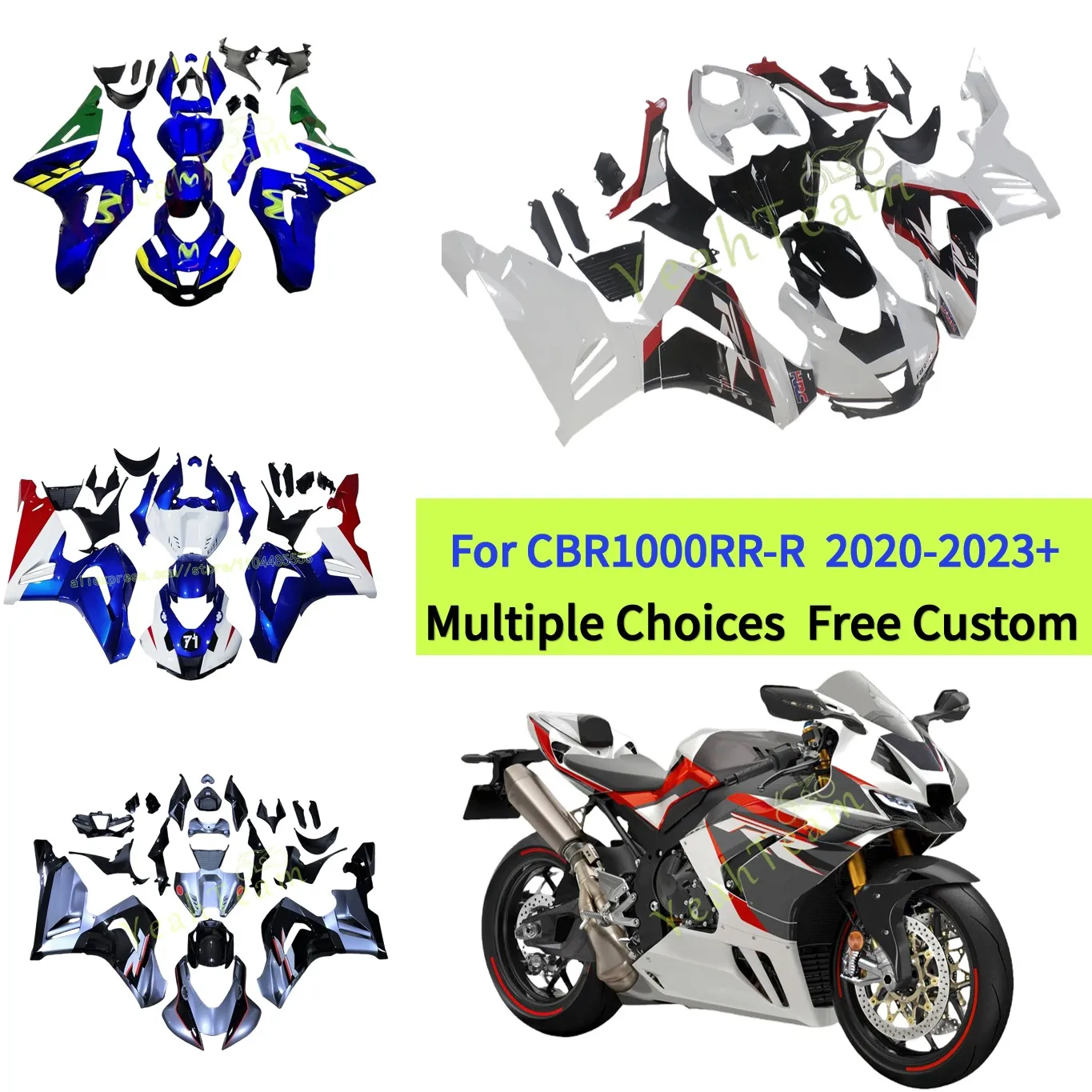 

Комплект обтекателей для спортбайка HONDA CBR1000RR-R 2020 2021 2022 2023, сменные панели и обтекатели для CBR 1000RR-R