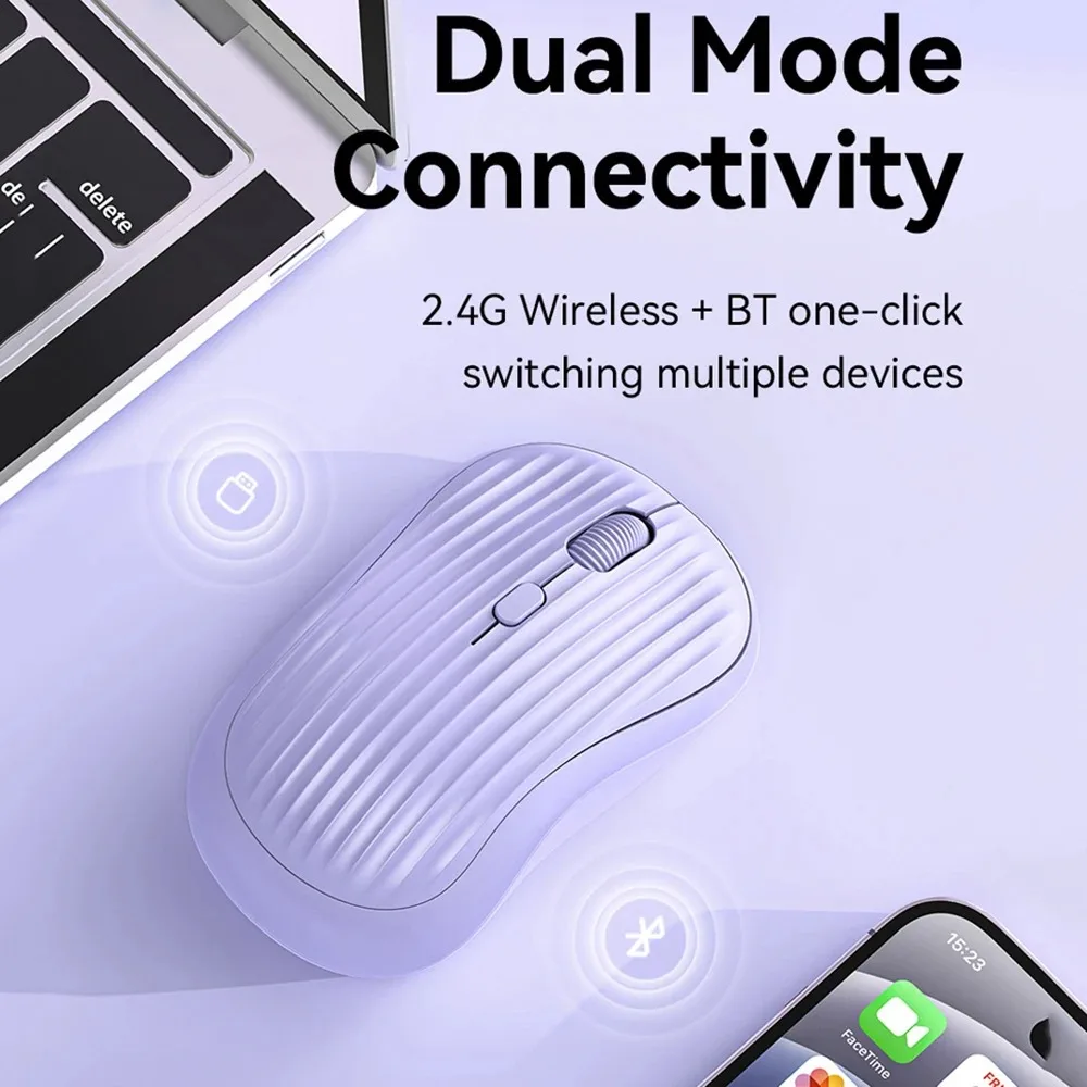 

2.4G Wireless Mouse Bluetooth Mouse Dual-Mode Gaming Mouse Silent Mouse Rechargeable Mouse Mice For PC MacBook Tablet Laptop