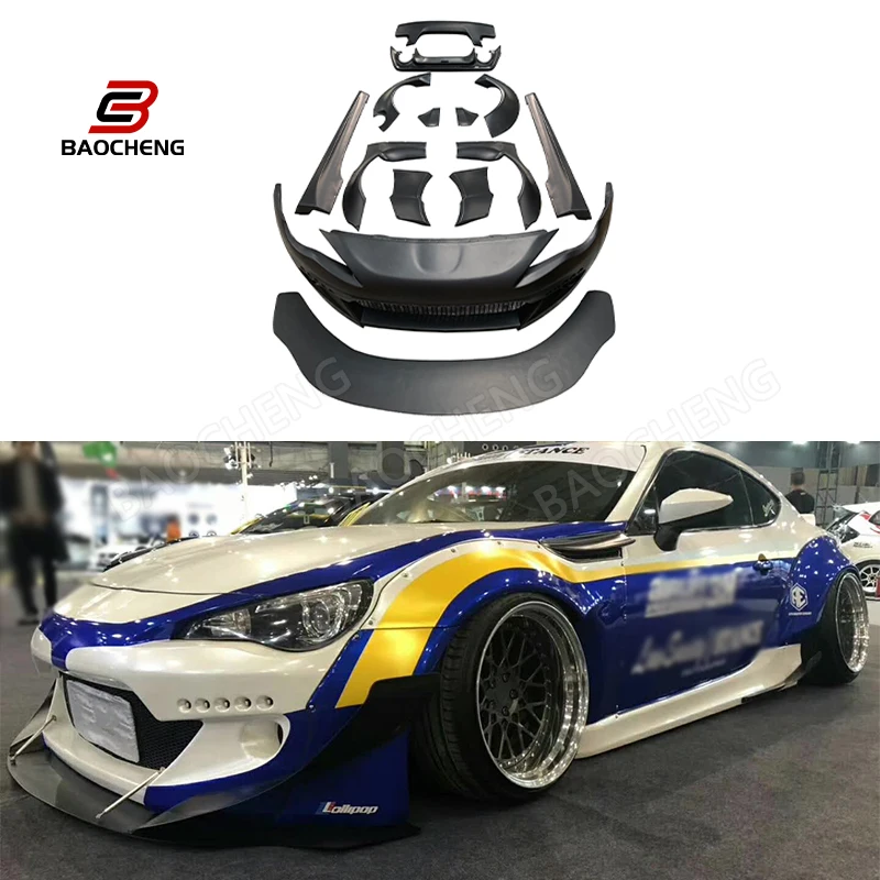 

Body kit For Toyota GT86 BRZ 2014 -2022 Modified Rocket Rabbit Second-generation Wide Body Surround Kit Glass Fiber