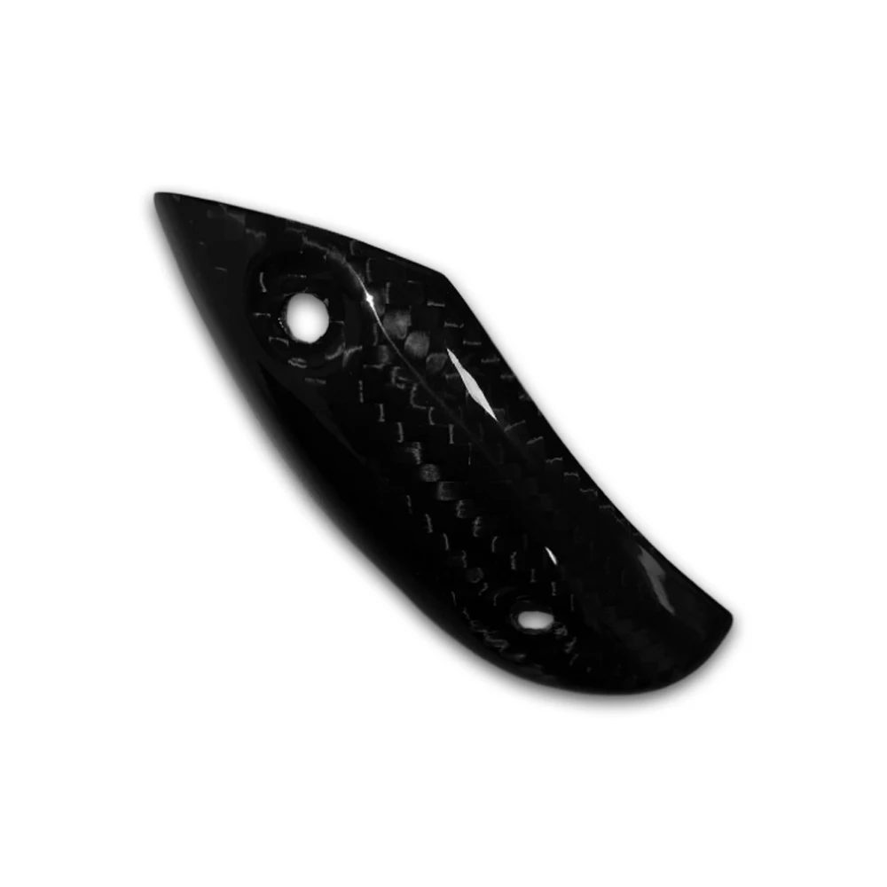リアルドライカーボンファイバー排気カバーヒートシールドコレクタードゥカティ Diavel 1200 2010-2015 オートバイフェアリングパネルプロテクター