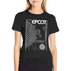 Centro Epcot. T-shirt graphics plus size plain vintage womans clothing