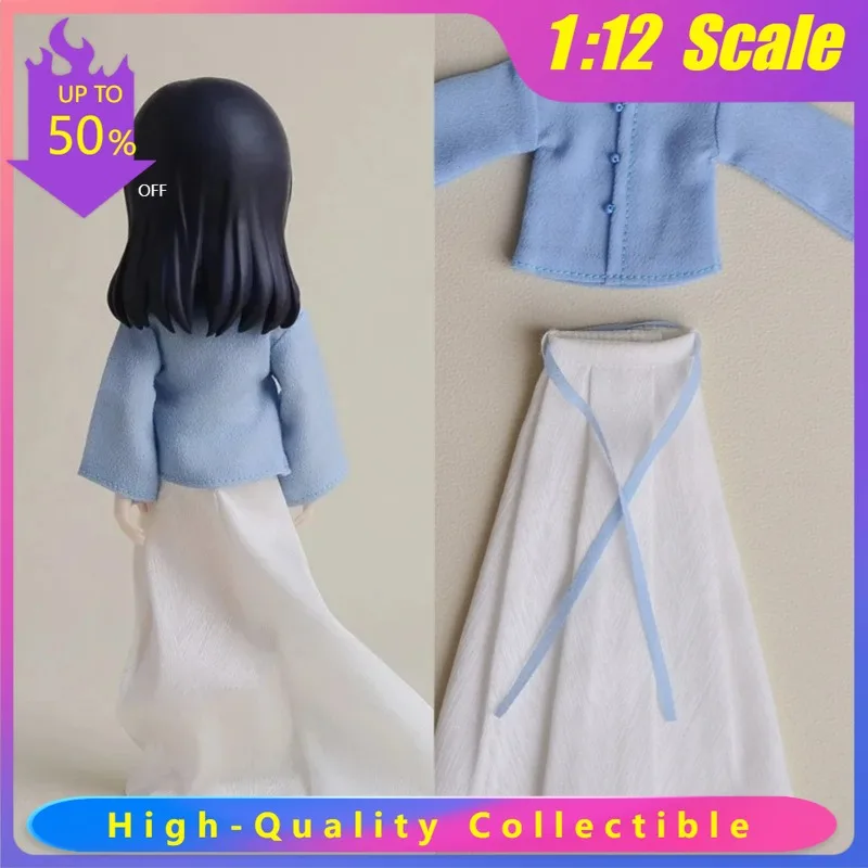 

1/12 Scale Ancient Style Hanfu Dress Sodier Clothes Model for 6'' Asi 3.0 Romankey Girl Snail Shell TBL Action Figure Decoration