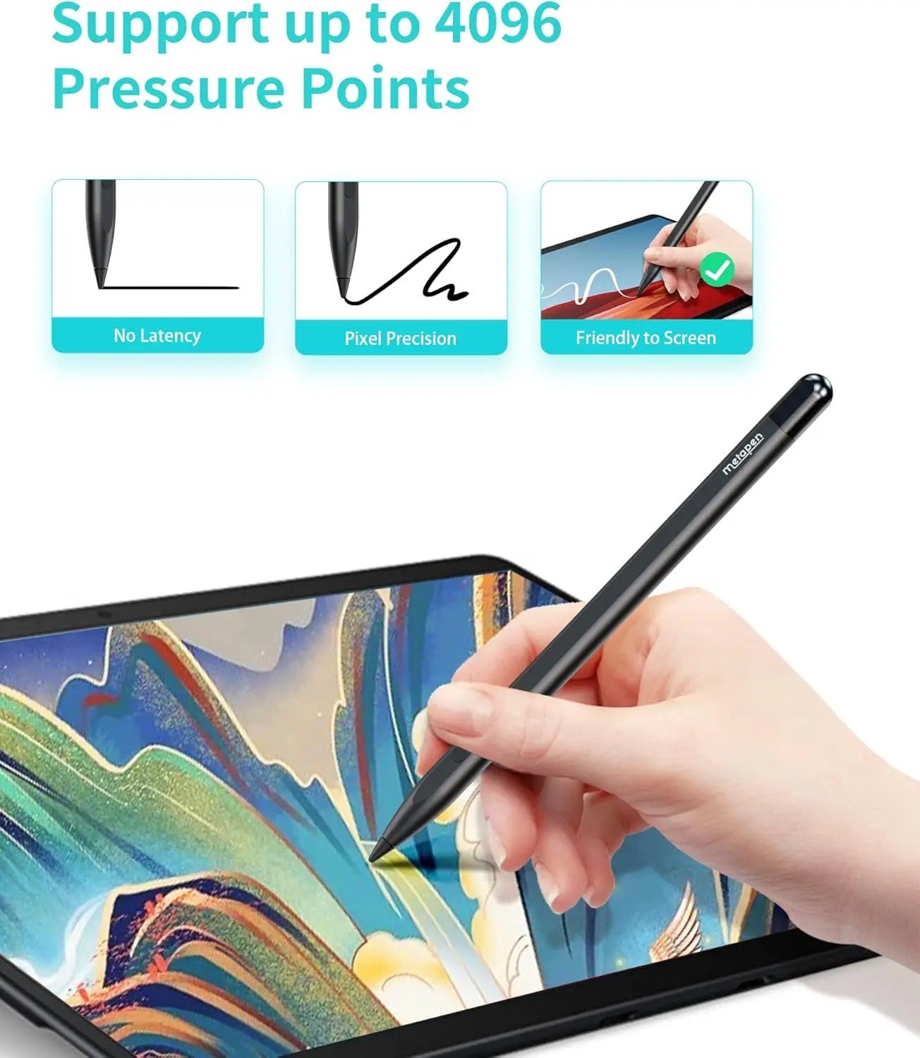 3 szt. Końcówek do pióra Metapen - Kompatybilne tylko z piórem Metapen Stylus Pen M1 / M2 do Surface i G1 do Chromebooka z obsługą USI — zdjęcie produktu 4