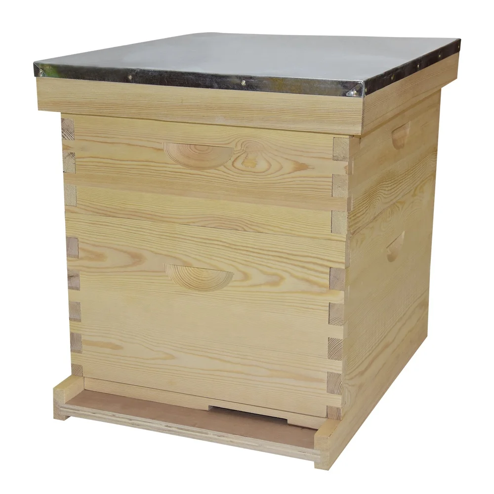 beekeeping honey bee hive box wooden custom beehive with queen excluder