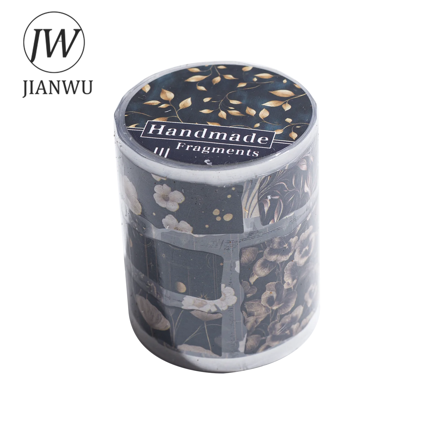 Jianwu 50mm * 200cm série de fragmentos artesanais vintage flor borboleta paisagem material fita colagem diário criativo papelaria