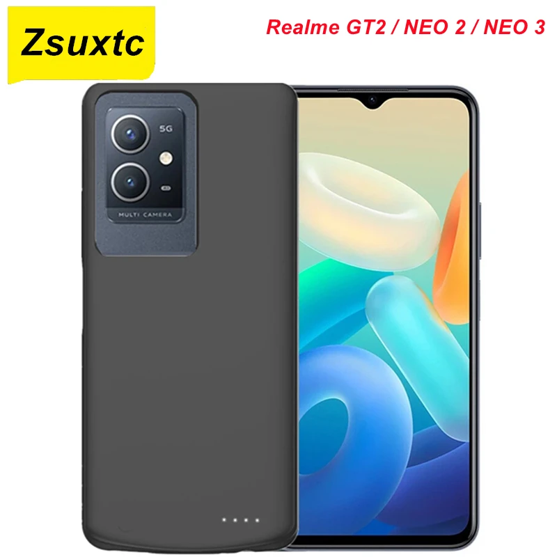 6800Mah Battery Charger Case For OPPO Realme GT2 Power Case GT 2 NEO 2 NEO 3 Power Bank Phone Cover Realme NEO 2 Battery Case
