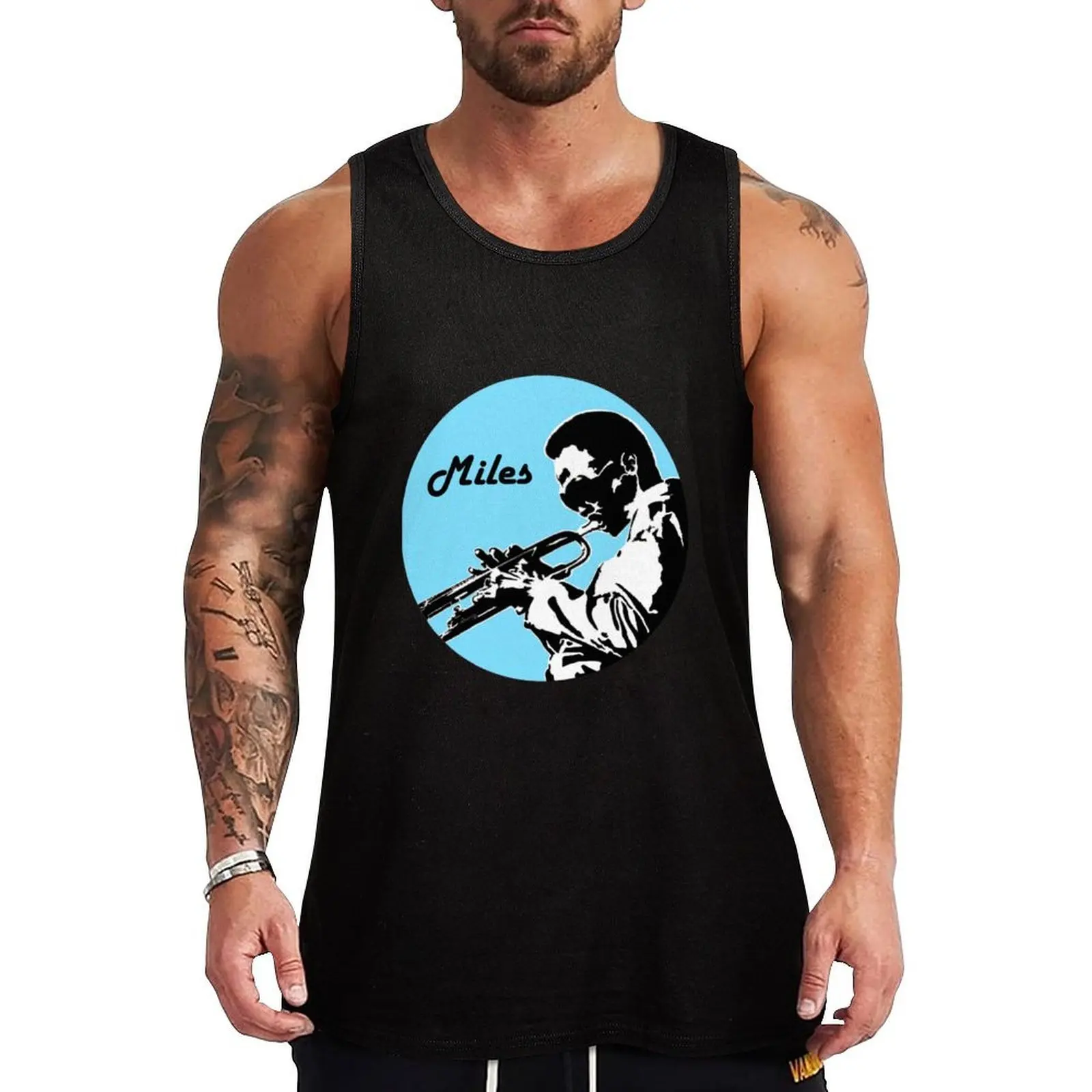

Miles Davis Classic Tank Top summer clothes Vest male T-shirt man men gym clothing