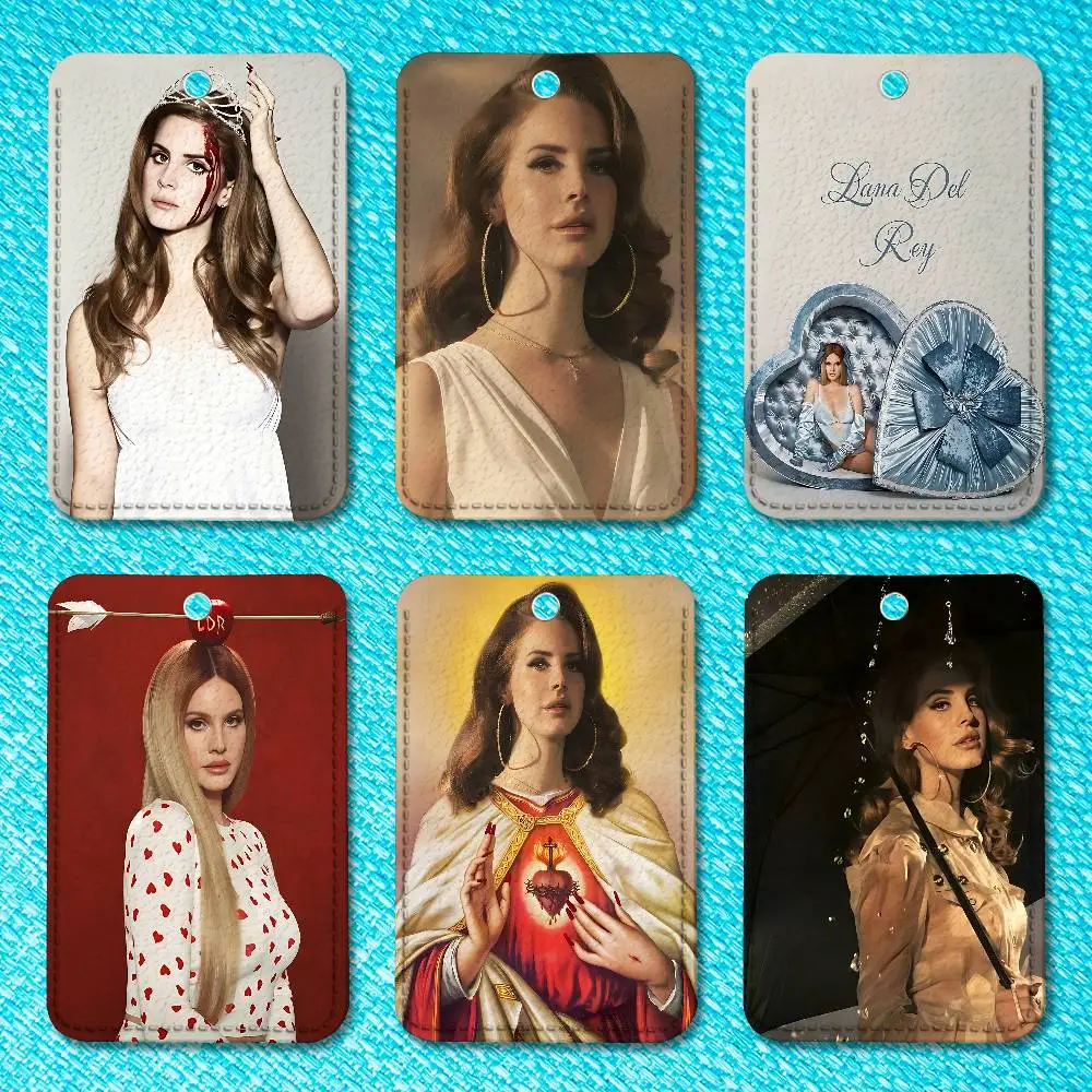 L-Lana Del Singer R-Rey porte-clés pour carte de travail banque porte-affaires carte d'étudiant étui de protection carte de Bus