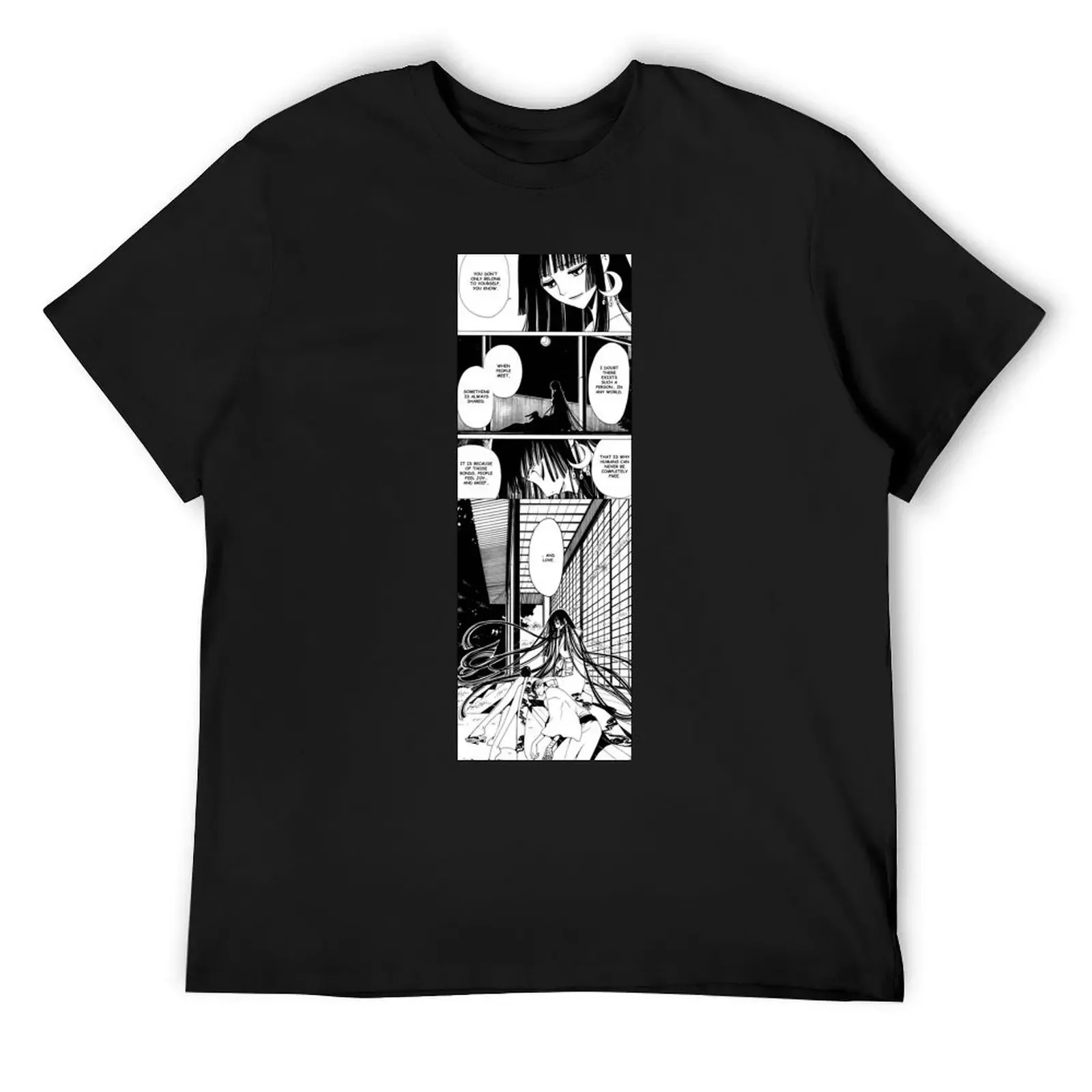 xxxHOLiC (love manga panel) T-Shirt shirts graphic anime tshirt cotton graphic tees oversized graphic tee vintage t shirt men