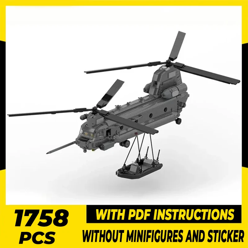 Military Fighter Model Moc Building Bricks Special Ops Helicopter Technology Modular Blocks Gift Christmas Toy DIY Sets Assembly