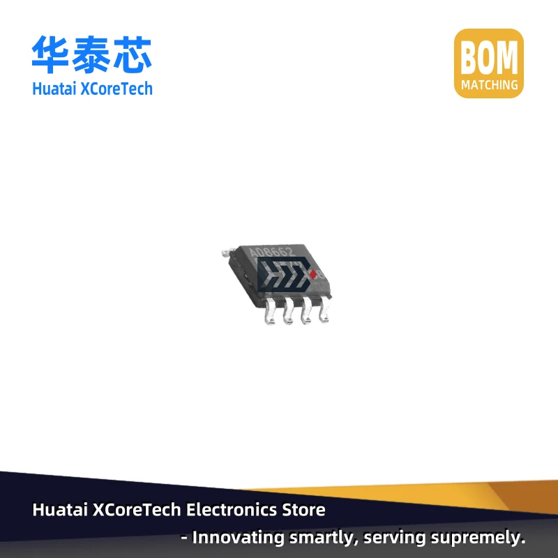 2PCS-20PCS SMD new & Original AD8662ARZ-REEL7 SOIC-8 Precision 16V CMOS Rail-to-Rail Operational Amplifiers Acoustic components