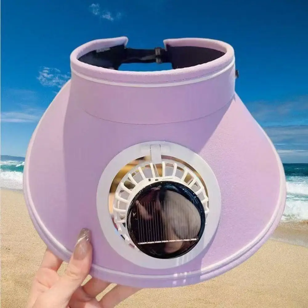 Fishing Hat Breathable Summer Fan Sunhat Mesh Sun Protection Wide Brim Sun Hat Wide Brim Strong Wind Solar Fan Cap Men
