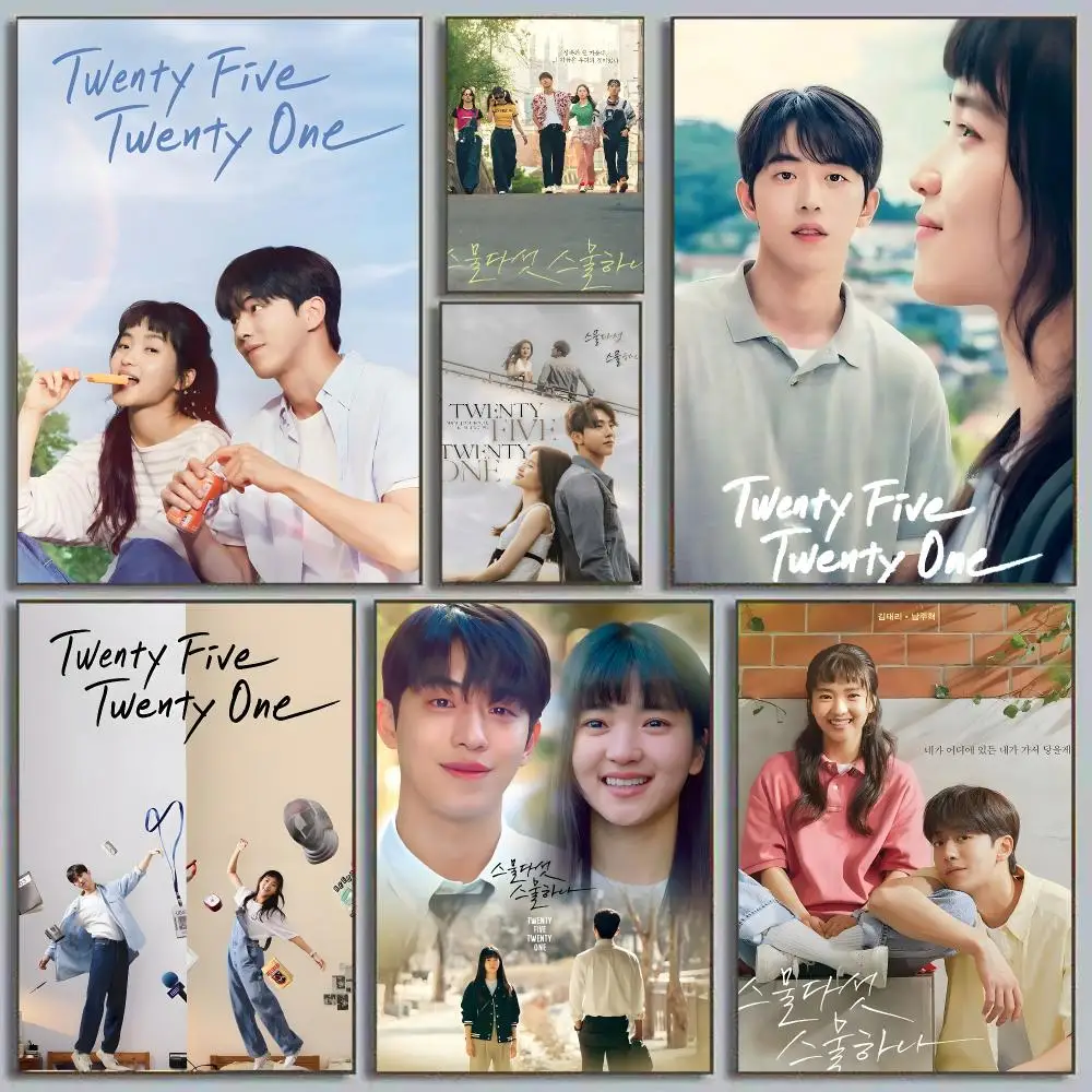 Classic TV T-Twenty five Twenty One Movie 3 Poster Self Adhesive Wall Art Decor for Bedroom Living Room Office Home Decor Gift