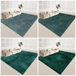 American Style Green Carpet Soft Anti-slip Design Large Living Room Area Rugs Decoration Bedroom Lounge Floor Mat Fluffy Flannel